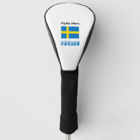 Schweden und die schwedische Flagge mit Ihrem Name
