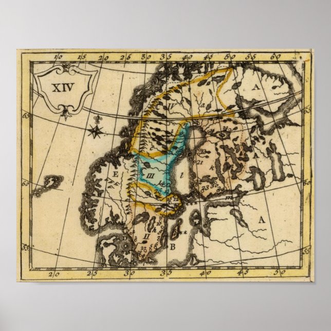 Schweden und Finnland Poster (Vorne)