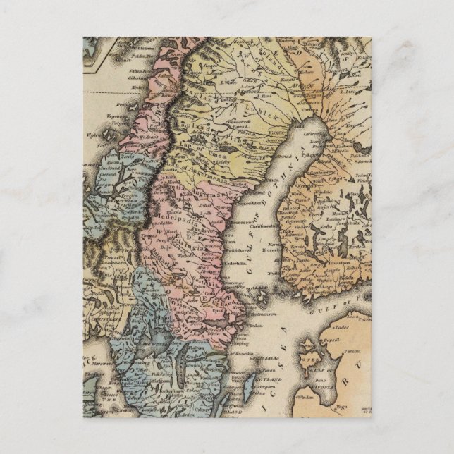 Schweden und Norwegen 3 Postkarte (Vorderseite)