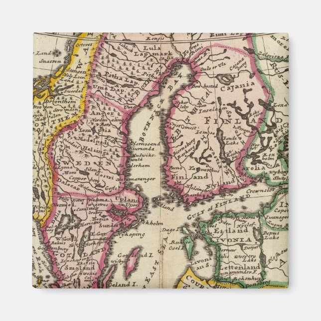 Schweden und Norwegen 6 Magnet (Vorne)