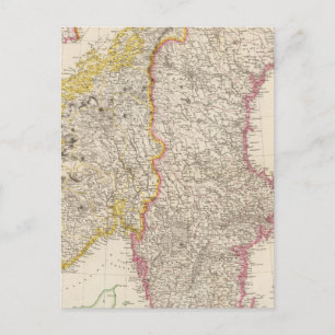 Schweden und Norwegen 7 Postkarte