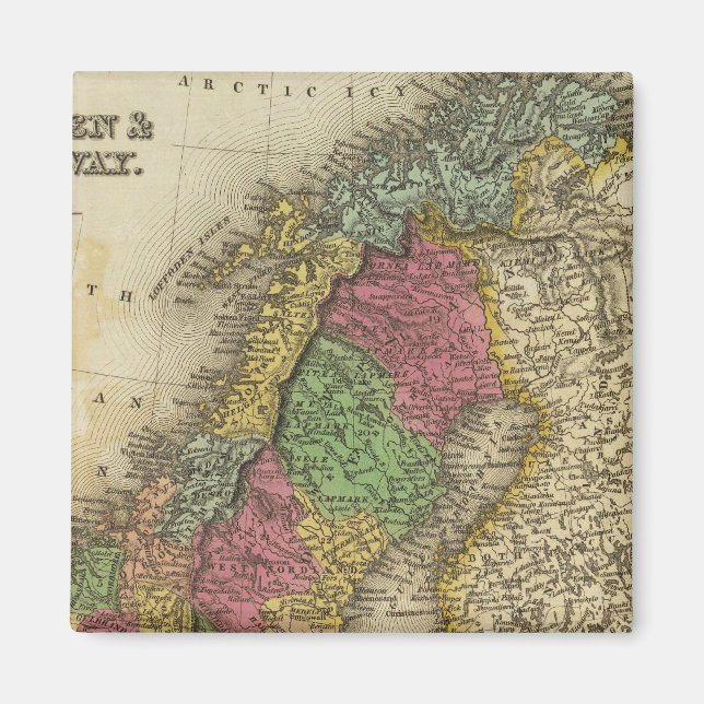 Schweden und Norwegen Magnet (Vorne)