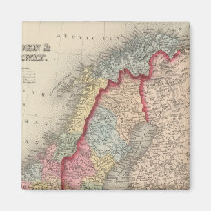 Schweden und Norwegen Magnet