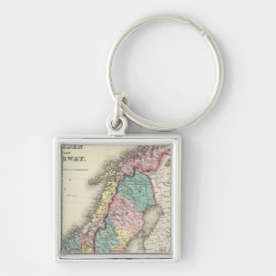 Schweden und Norwegen Schlüsselanhänger