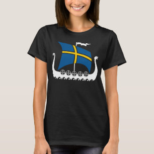 Schweden Viking Ship Valhalla Swedish Viking Ship T-Shirt