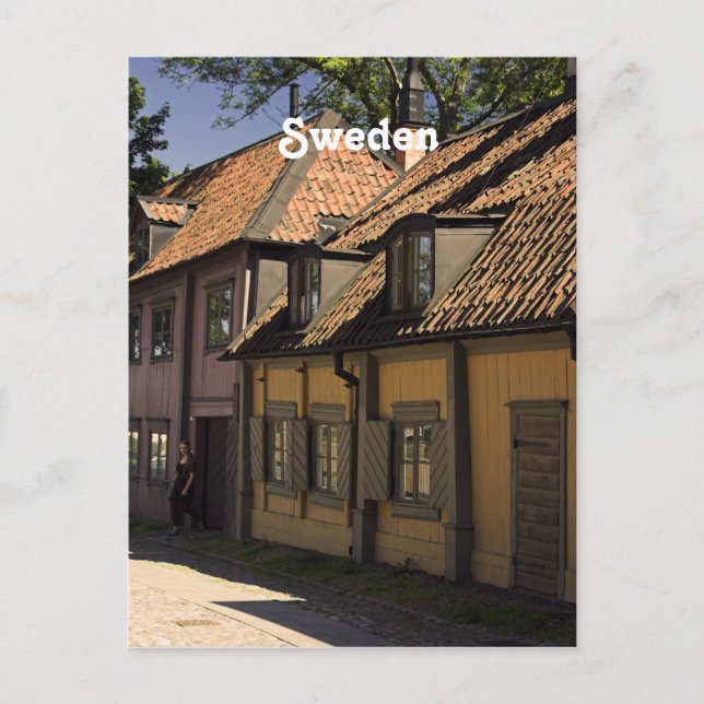 Schweden Village Postkarte (Vorderseite)