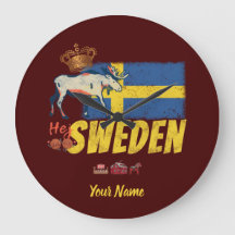 Schweden Vintage Flagge und Elche Souvenir