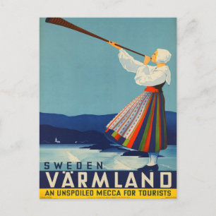 Schweden Vintage-Reisepostkarte Postkarte