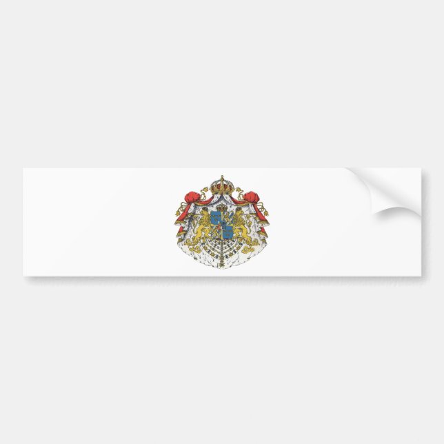 Schweden-Wappen Autoaufkleber (Vorne)