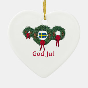 Schweden-Weihnachten 2 Keramikornament