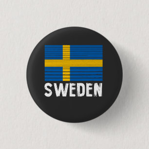 Schwedenflagge Button