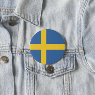 Schwedenflagge Button