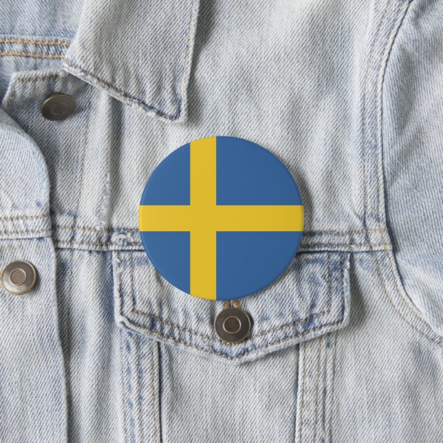 Schwedenflagge Button (Beispiel)