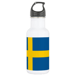 Schwedenflagge Edelstahlflasche
