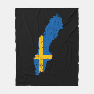 Schwedenflagge Fleecedecke
