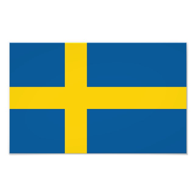 Schwedenflagge Fotodruck (Vorne)