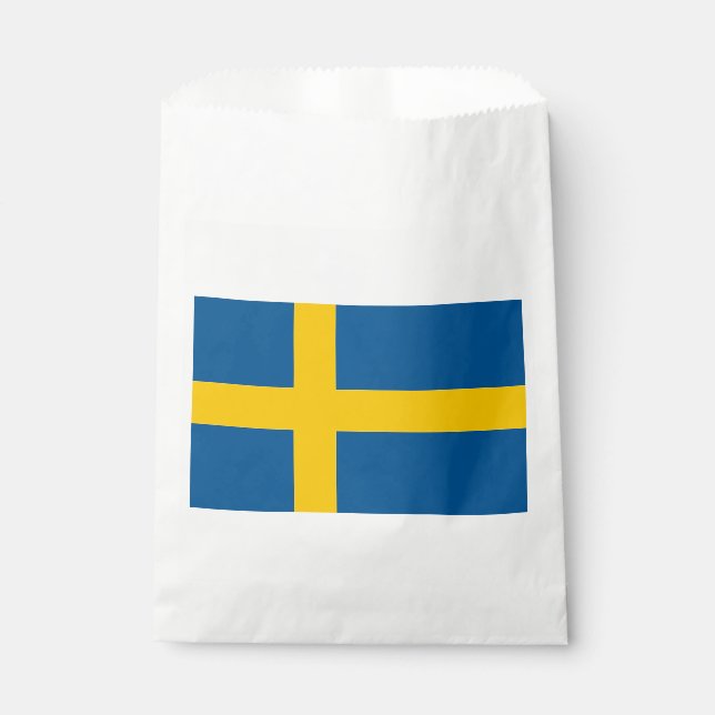 Schwedenflagge Geschenktütchen (Vorderseite)