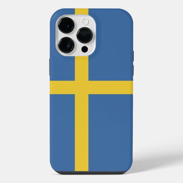 Schwedenflagge iPhone Hülle (Rückseite)