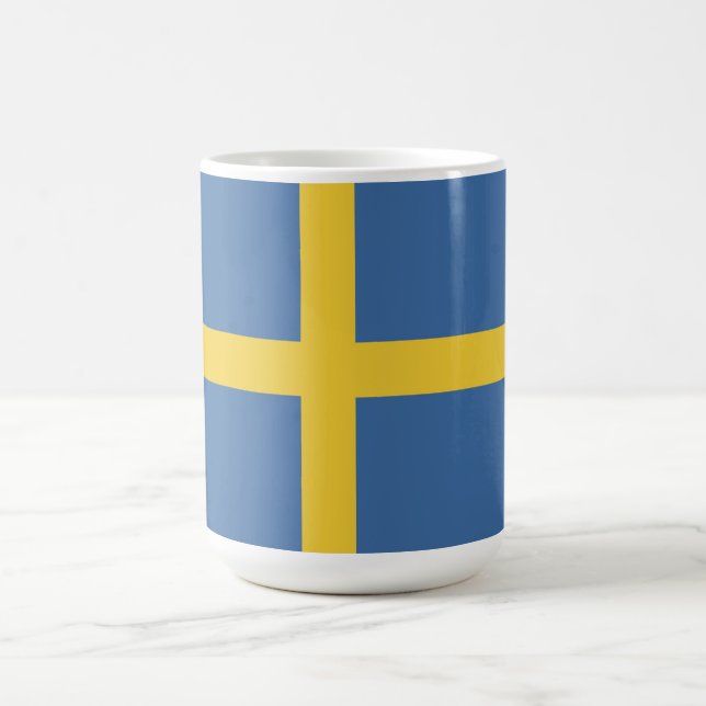 Schwedenflagge Kaffeetasse (Mittel)