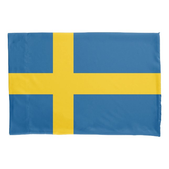 Schwedenflagge Kissenbezug (Vorderseite)