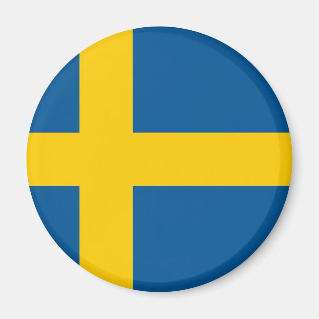 Schwedenflagge Magnet (Vorne)