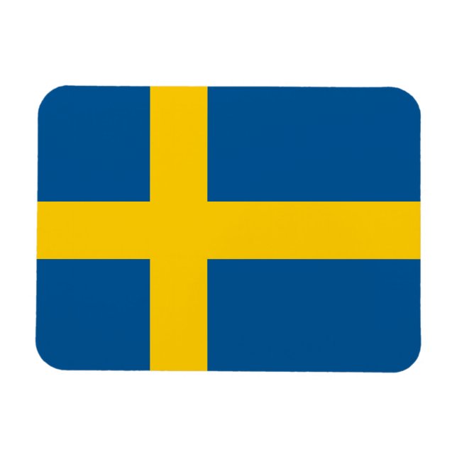 Schwedenflagge Magnet (Horizontal)