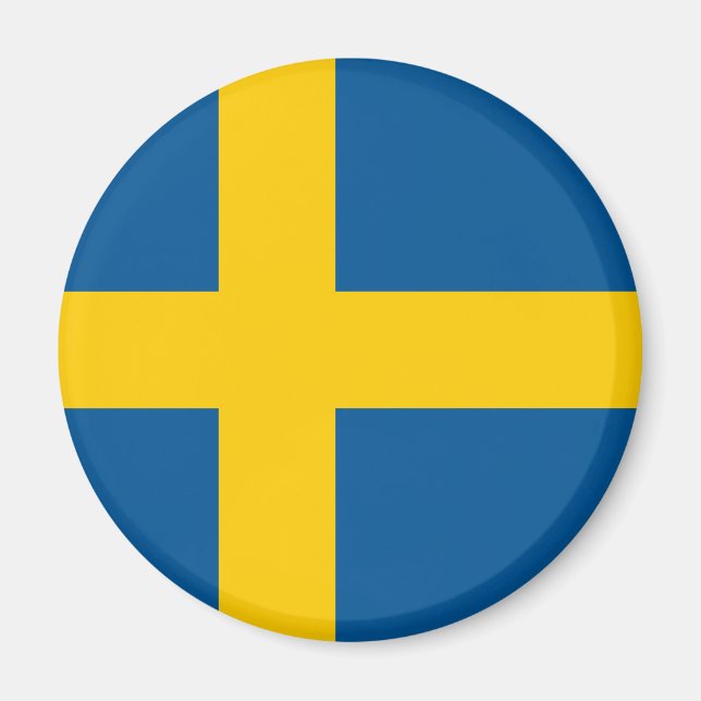 Schwedenflagge Magnet (Vorne)