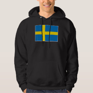 Schwedenflagge mit Vintagen schwedischen Farben Hoodie