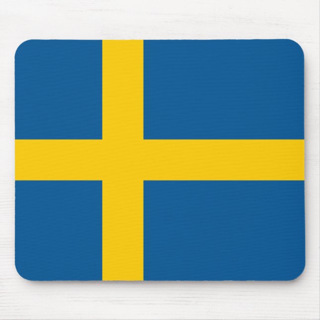 Schwedenflagge Mousepad (Vorne)