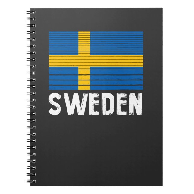 Schwedenflagge Notizblock (Vorderseite)