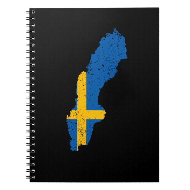 Schwedenflagge Notizblock (Vorderseite)