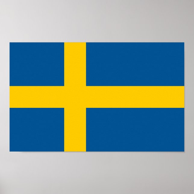 Schwedenflagge Poster (Vorne)