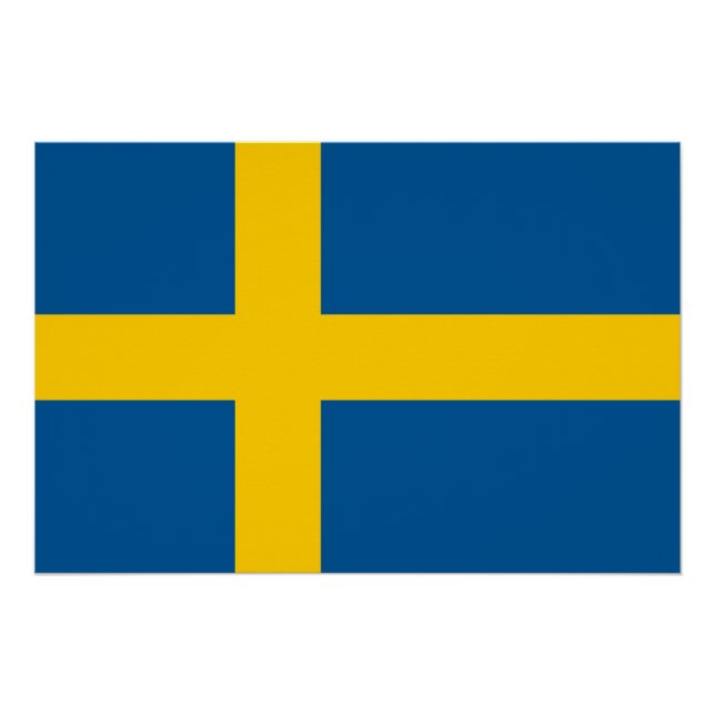 Schwedenflagge Poster (Vorderseite)