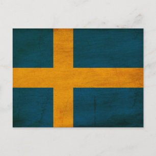 Schwedenflagge Postkarte