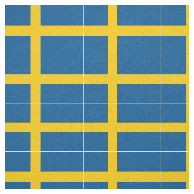 Schwedenflagge Stoff (Muster)