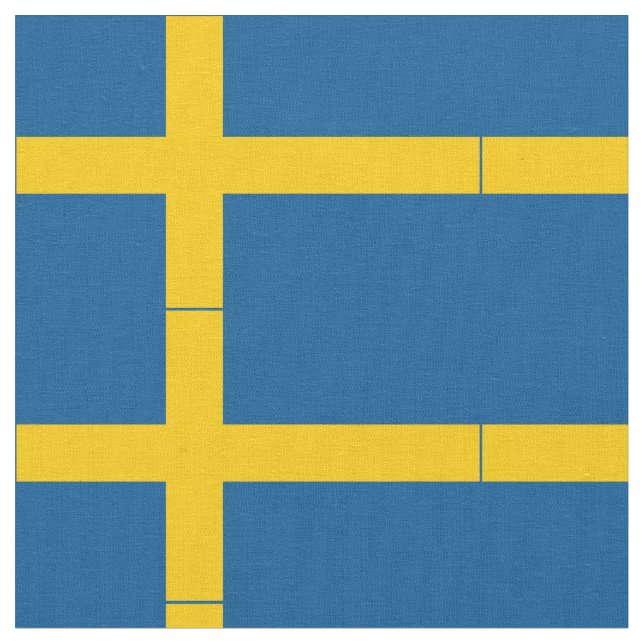 Schwedenflagge Stoff (Nahaufnahme)