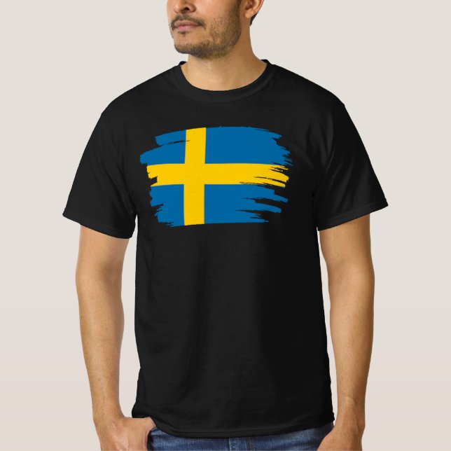 Schwedenflagge T-Shirt (Vorderseite)