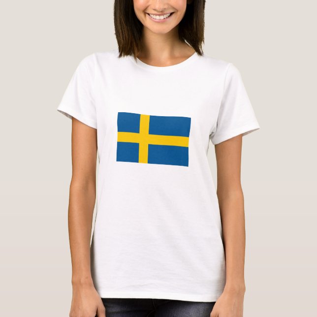 Schwedenflagge T-Shirt (Vorderseite)