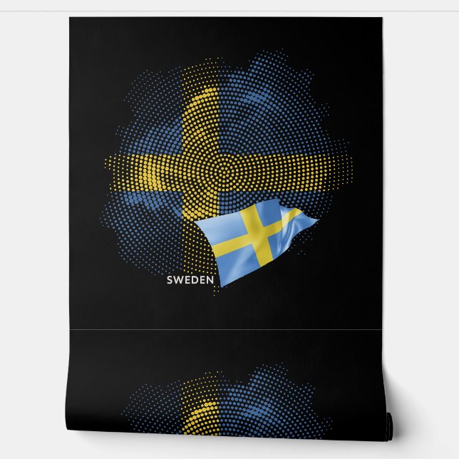 Schwedenflagge Tapete (Abrollen)