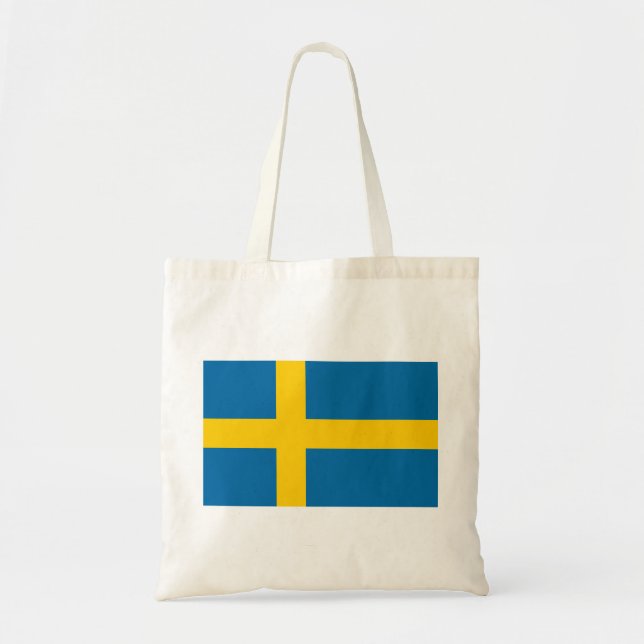 Schwedenflagge Tragetasche (Vorne)