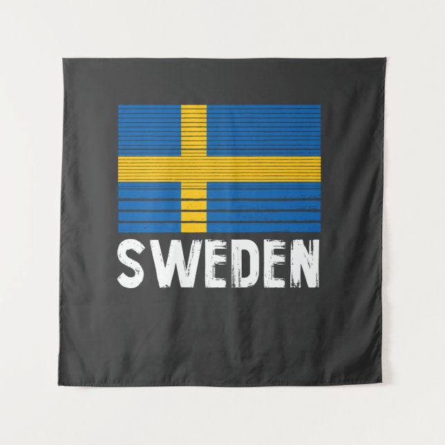 Schwedenflagge Wandteppich (Vorderseite)