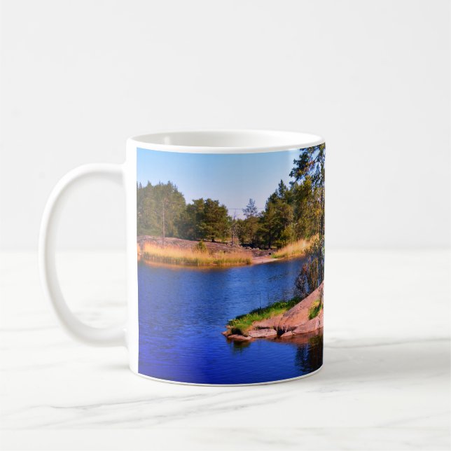 Schwedenlandskap, Foto Kaffeetasse (Links)