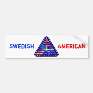 Schwedisch-Amerikanische Elche Autoaufkleber
