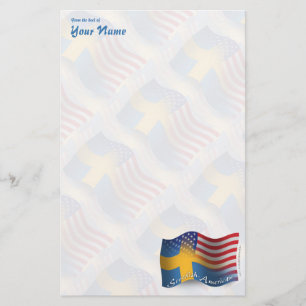Schwedisch-Amerikanische wellenartig bewegende Briefpapier