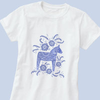 Schwedisch Dala Horse Indigo Blue