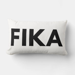 Schwedisch FIKA Bold Black and White Lendenkissen