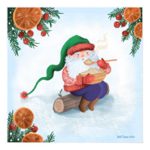 Schwedisch Gnome Jultomten | Art Print