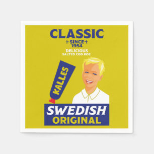 Schwedisch smörgåskaviar Fisch Kaviar Serviette