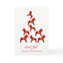 Schwedische amerikanische Weihnachtskarte