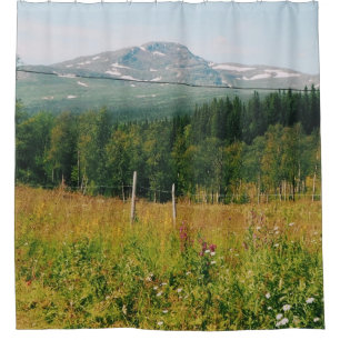 Schwedische Bergwelt Duschvorhang